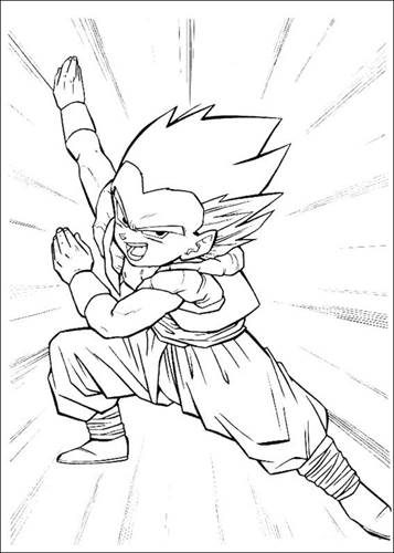 Dragon Ball Z 40, kleurplaat van Dragon Ball Z