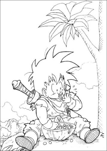 Dragon Ball Z 42, kleurplaat van Dragon Ball Z