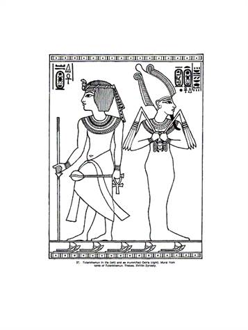 Egypte 1, kleurplaat van Egypte