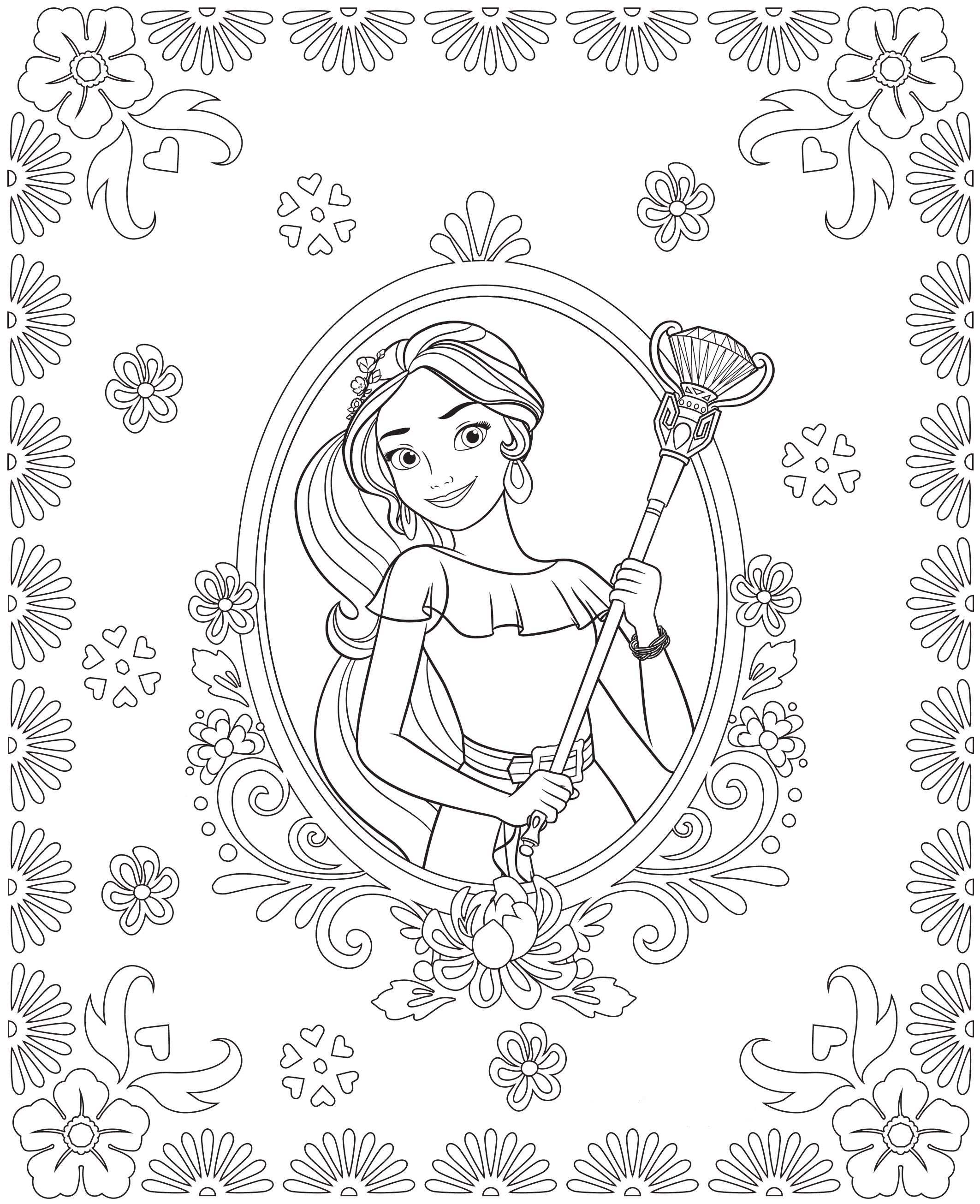 Elena 3, kleurplaat van Elena van Avalor