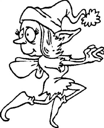 Elfje 1, kleurplaat van Elfjes