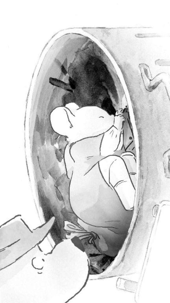 Print Ernest en Celestine kleurplaat