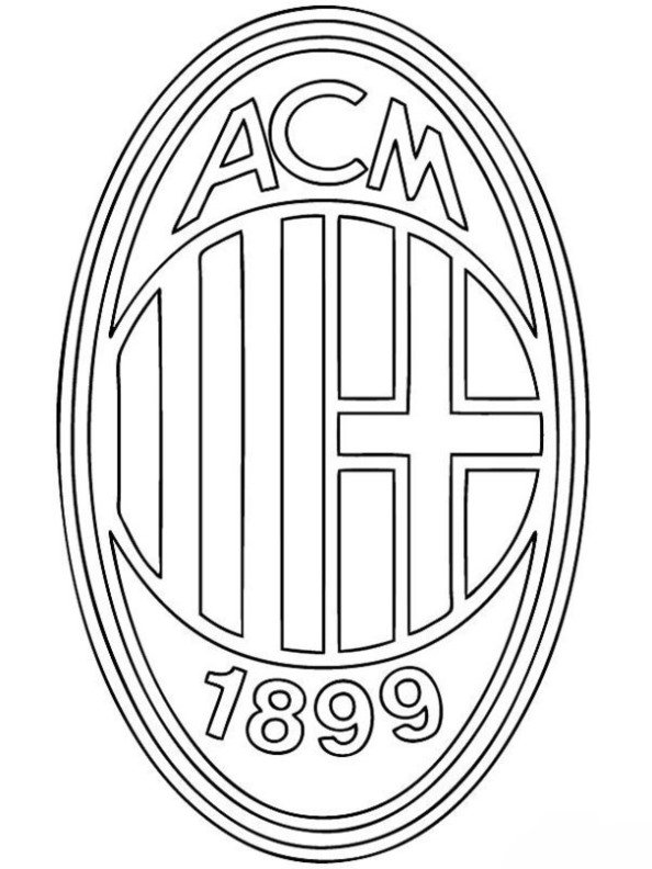 AC Milaan, kleurplaat van Europese voetbalclubs