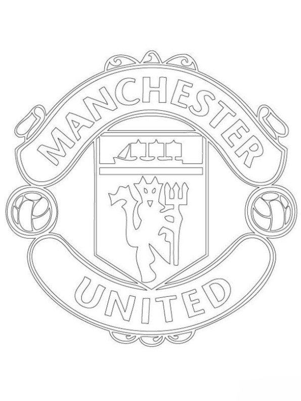 Manchester United, kleurplaat van Europese voetbalclubs