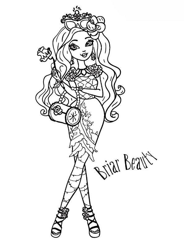 Briar Beauty 2, kleurplaat van Ever after High