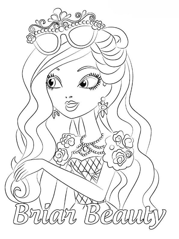 Briar Beauty, kleurplaat van Ever after High