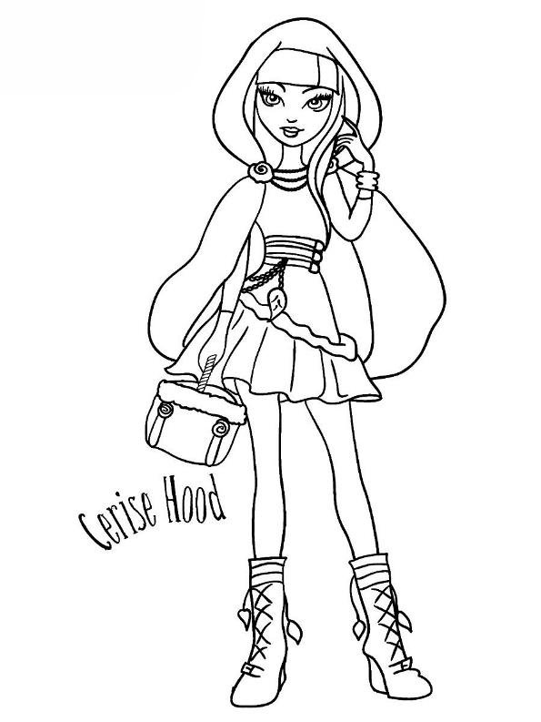 Cerise Hood, kleurplaat van Ever after High