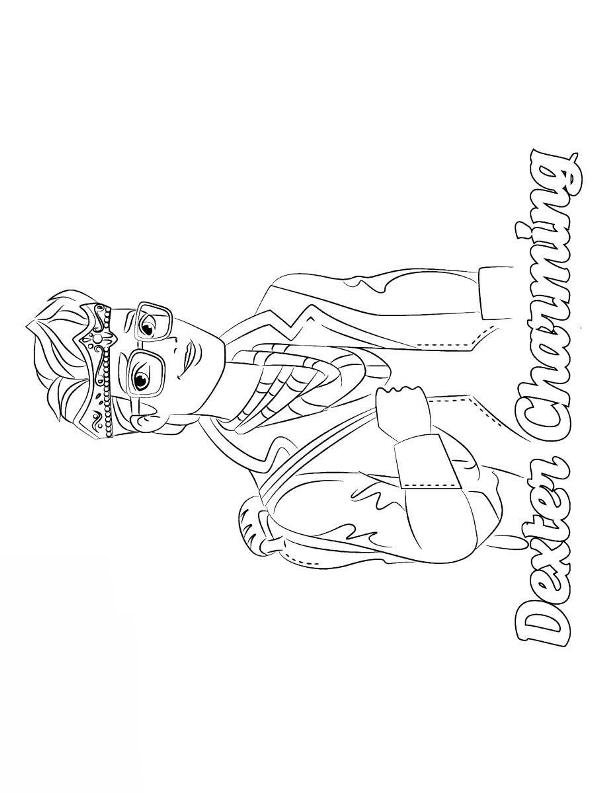 Dexter Charming, kleurplaat van Ever after High