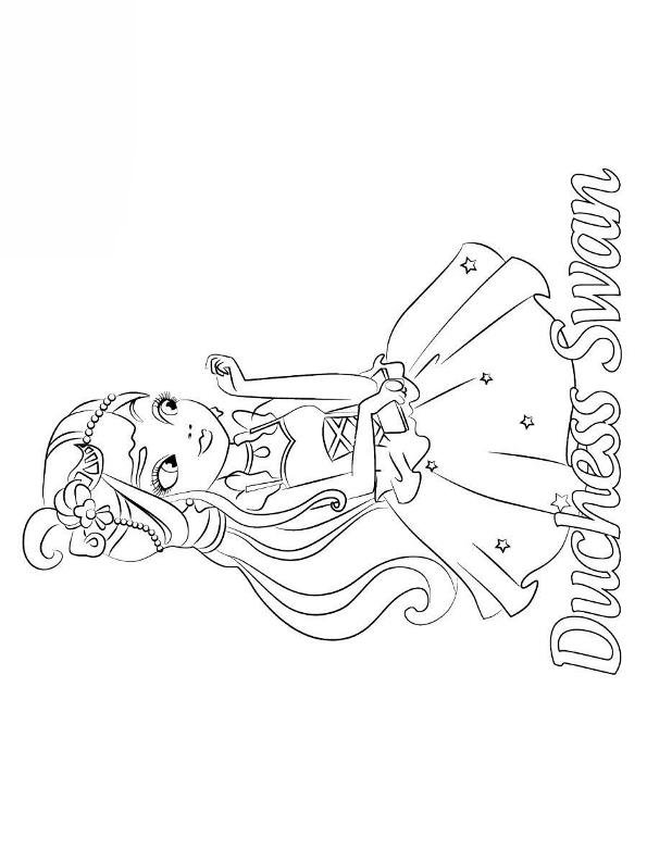 Duchess Swan, kleurplaat van Ever after High