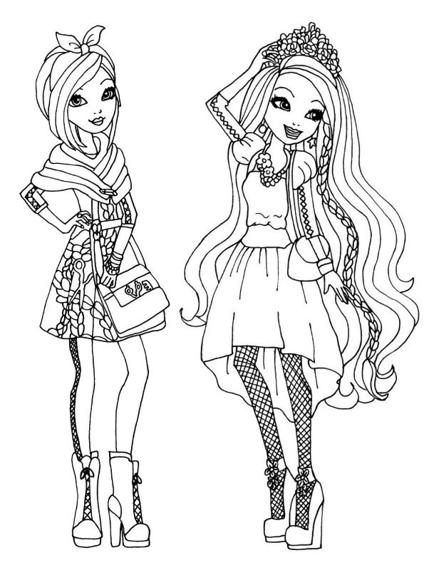 Print ever after high 31 kleurplaat