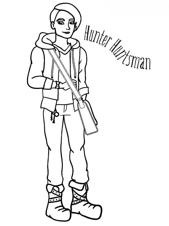 Hunter Huntsman, kleurplaat van Ever after High
