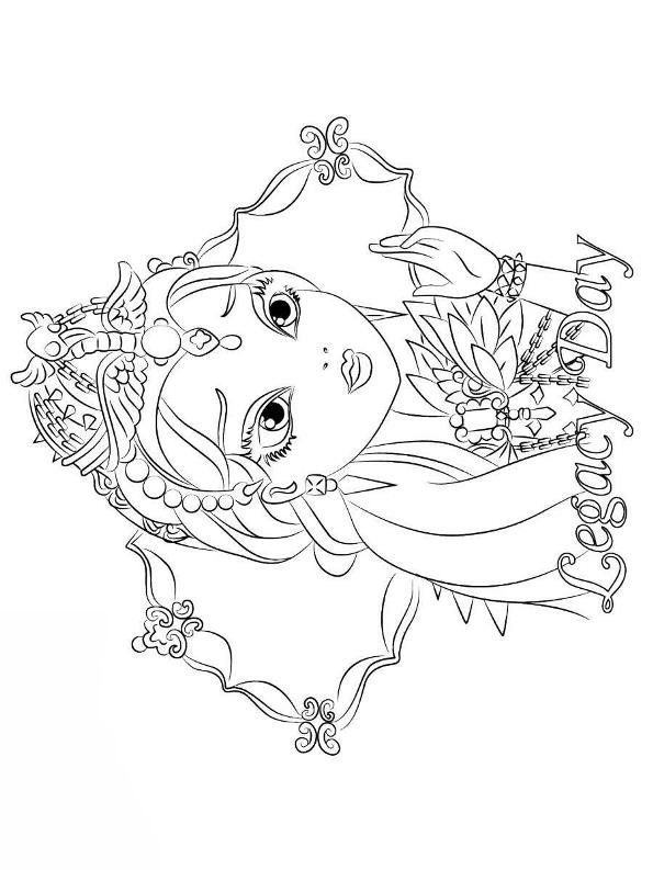 Legacy Day, kleurplaat van Ever after High