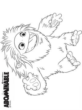Everest 2, kleurplaat van Everest De Jonge Yeti