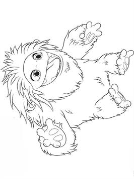 Everest, kleurplaat van Everest De Jonge Yeti