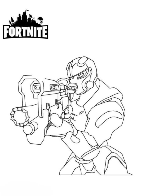 Omega, kleurplaat van Fortnite