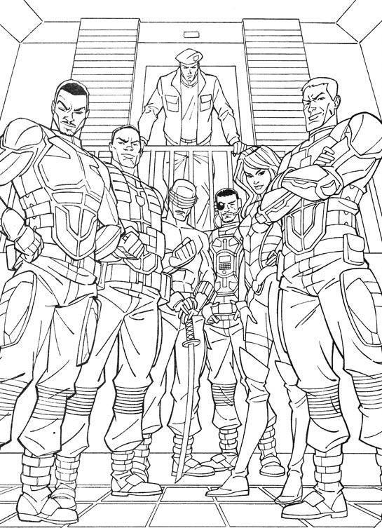 G.I. Joe 21, kleurplaat van G.I. Joe