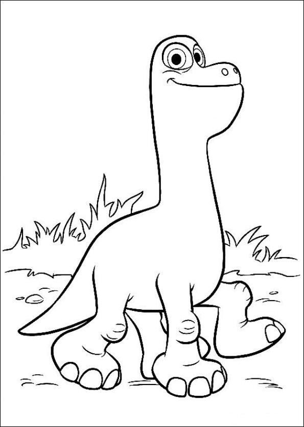 Print Good Dinosaur kleurplaat