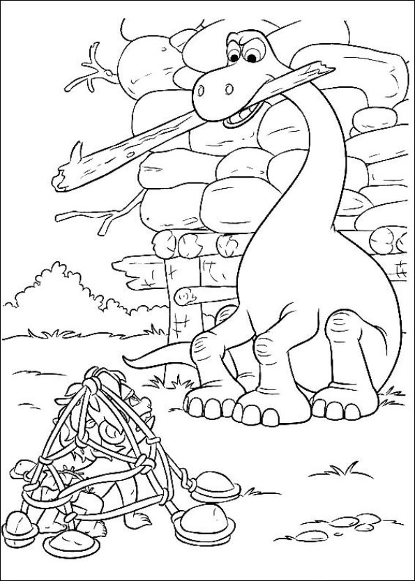 Print Good Dinosaur kleurplaat