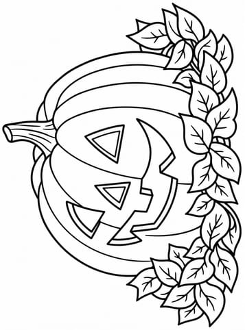Halloween 1, kleurplaat van Halloween