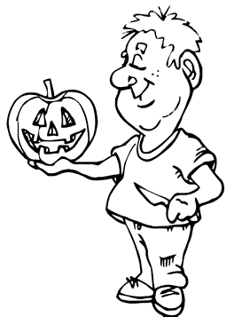 Halloween 6, kleurplaat van Halloween