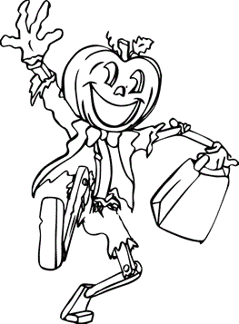 Halloween 8, kleurplaat van Halloween