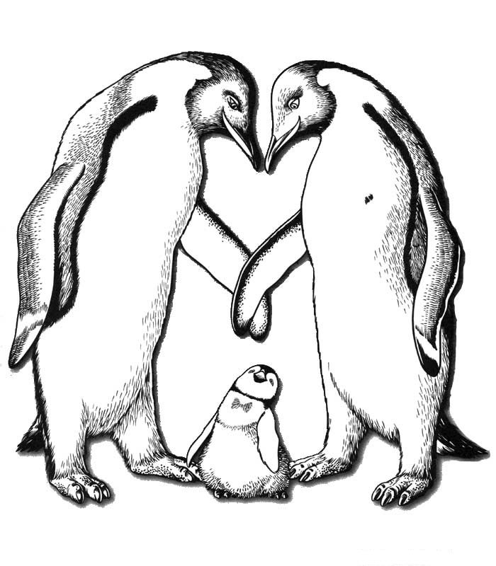 Happy Feet 3, kleurplaat van Happy Feet