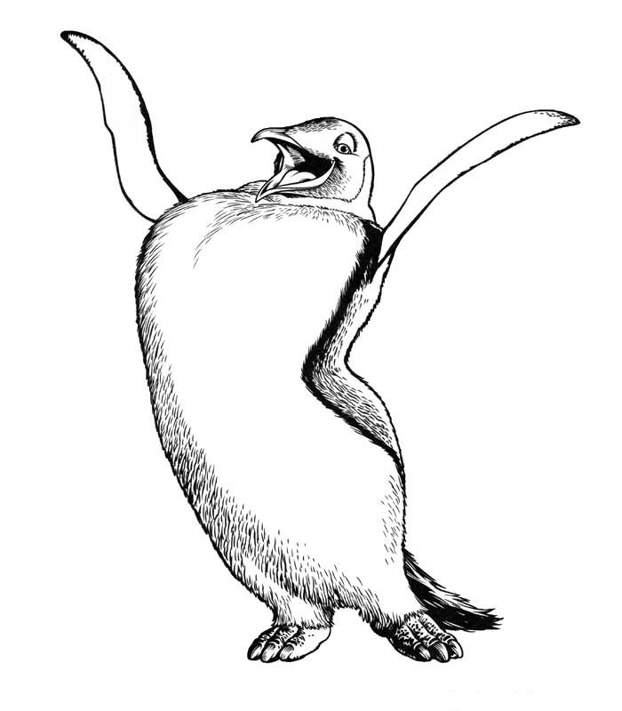 Happy Feet 4, kleurplaat van Happy Feet