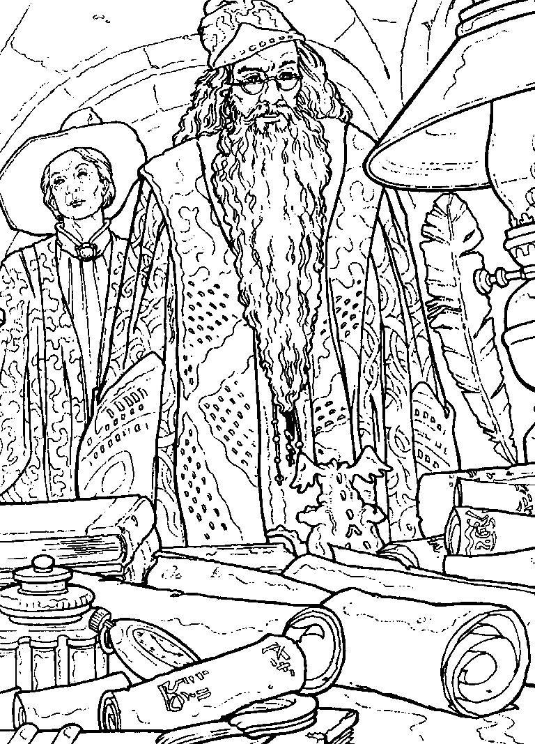 Harry Potter en de Geheime kamer 3, kleurplaat van Harry Potter en de Geheime kamer