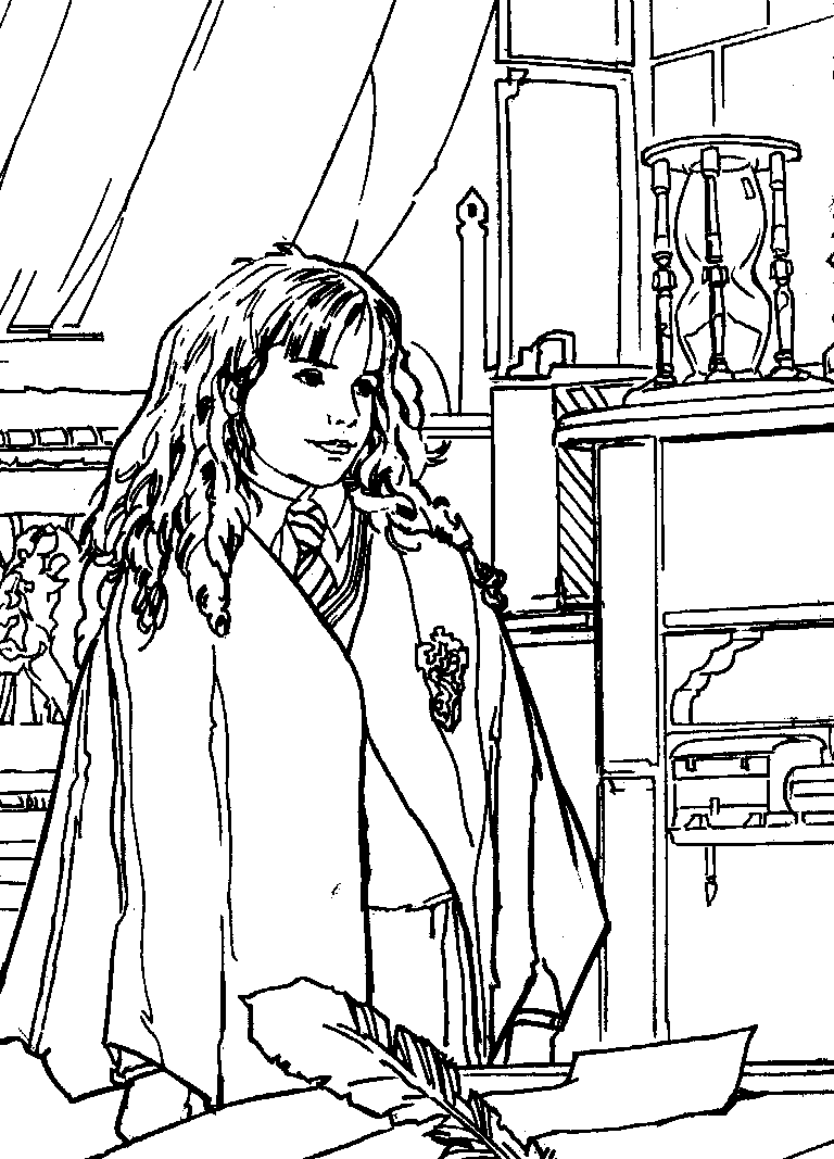 Harry Potter en de Geheime kamer 8, kleurplaat van Harry Potter en de Geheime kamer