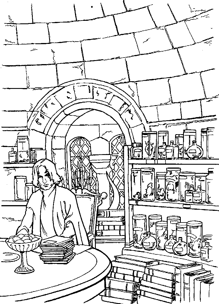 Harry Potter en de Geheime kamer 21, kleurplaat van Harry Potter en de Geheime kamer