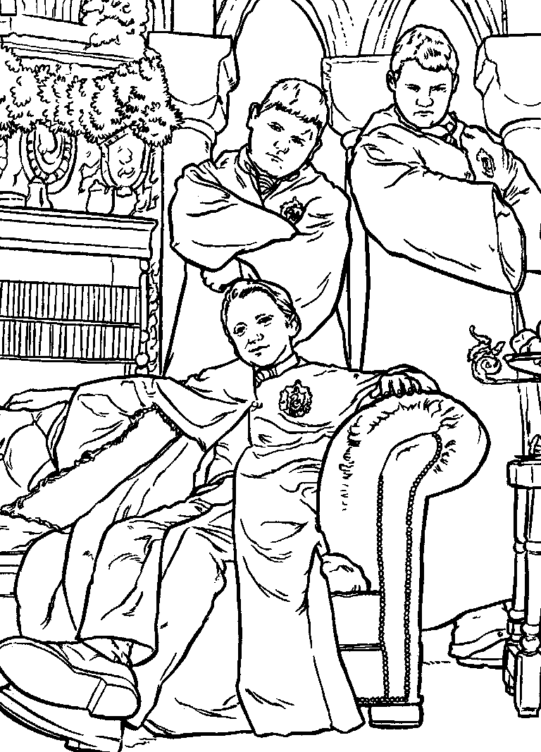 Harry Potter en de Geheime kamer 25, kleurplaat van Harry Potter en de Geheime kamer
