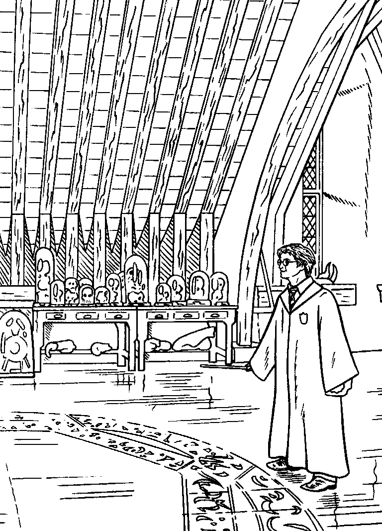 Harry Potter en de gevange van Azkaban 10, kleurplaat van Harry Potter en de gevange van Azkaban