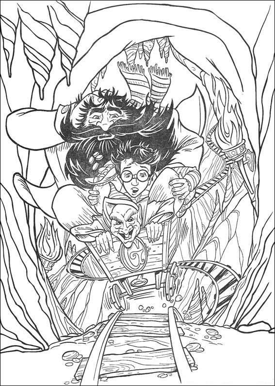 Harry Potter 62, kleurplaat van Harry Potter
