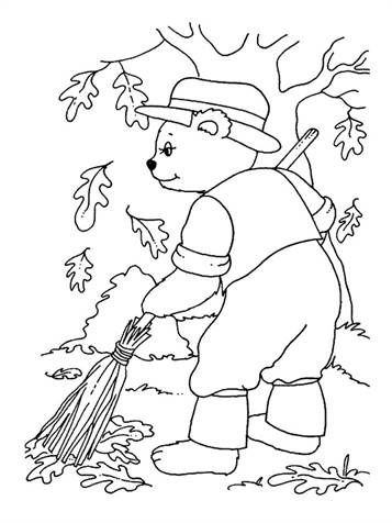 Herfst 12, kleurplaat van Herfst