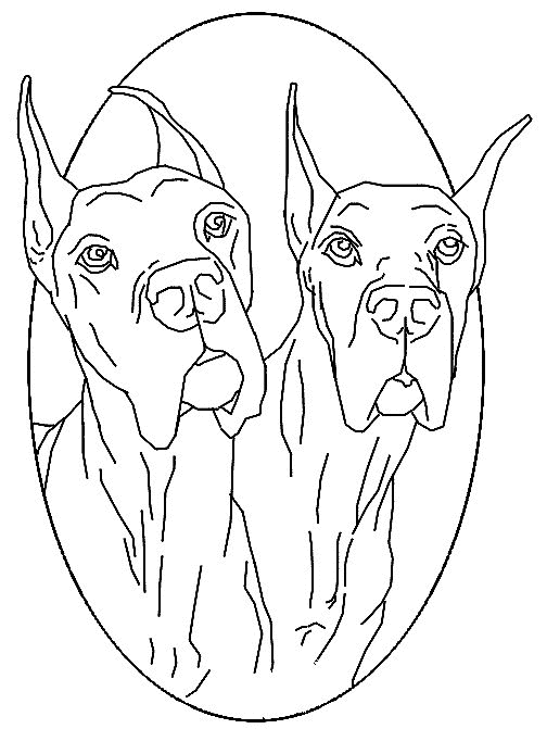 Print Hond kleurplaat