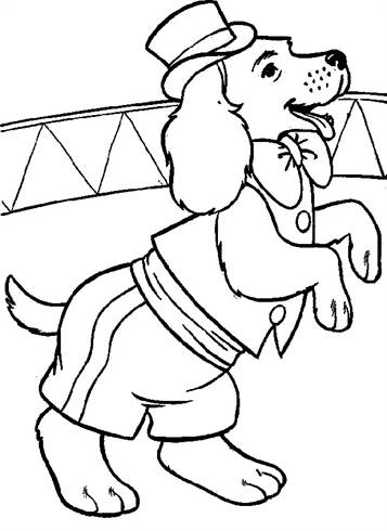 Hond 6, kleurplaat van Honden