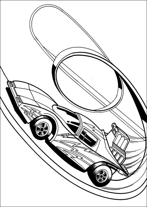 Hot Wheels 22, kleurplaat van Hot Wheels