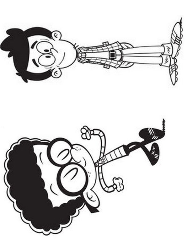 clyde bobby, kleurplaat van Huize Herrie of Loud House