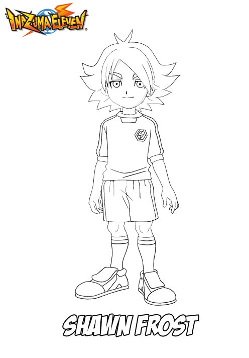 Shawn Frost, kleurplaat van Inazuma Eleven