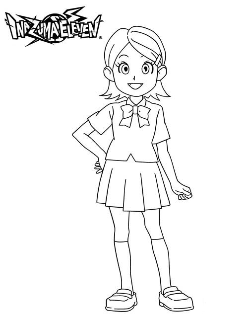 Sylvia Woods, kleurplaat van Inazuma Eleven