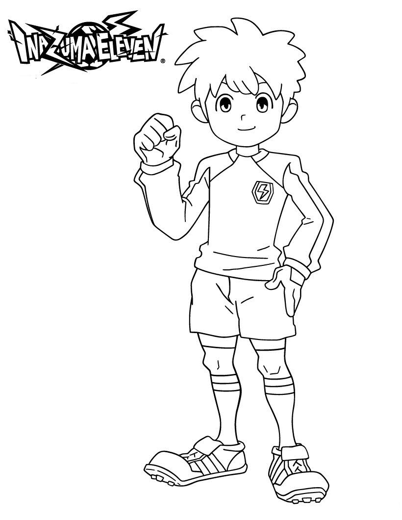 Tachimukai, kleurplaat van Inazuma Eleven