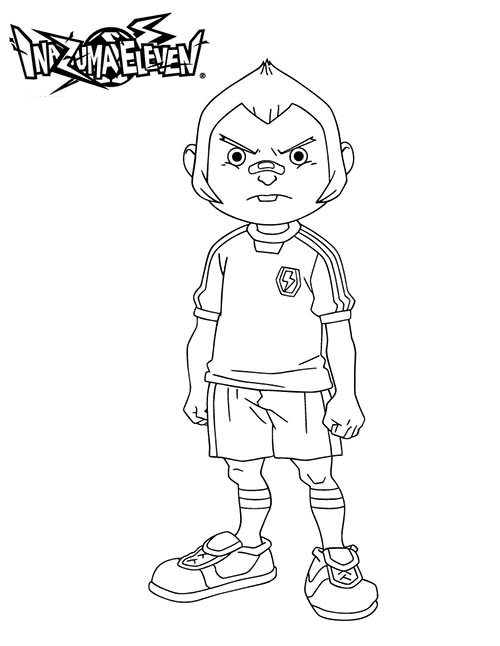 Tod Ironside, kleurplaat van Inazuma Eleven