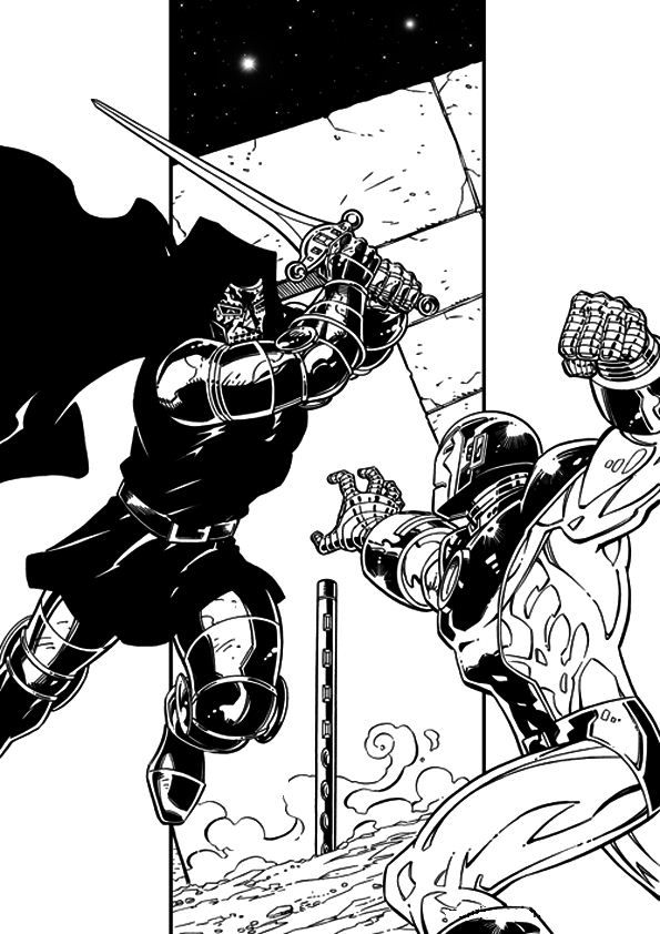 Iron man 23, kleurplaat van Iron man