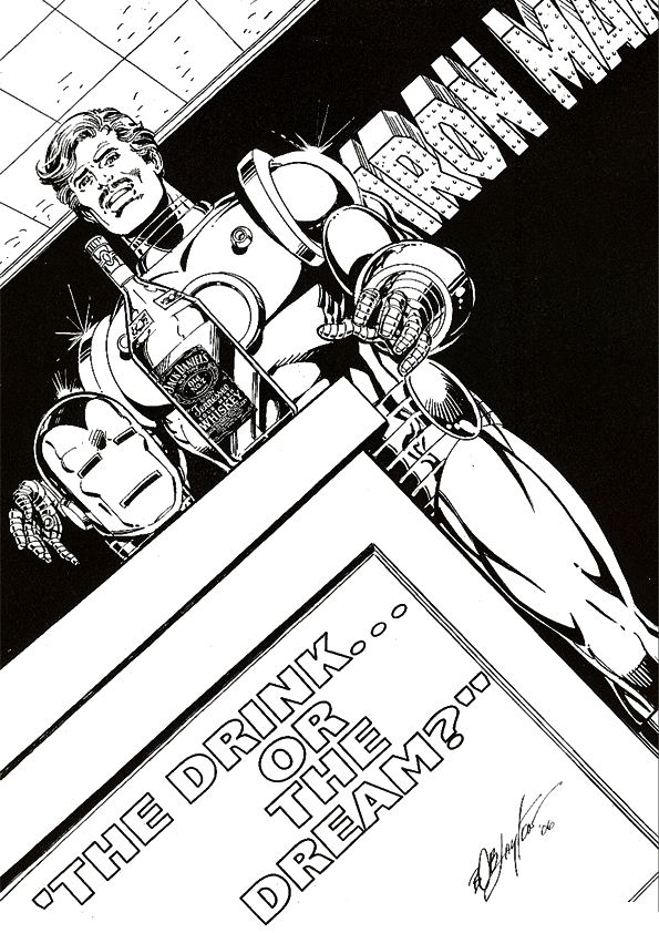 Iron man 33, kleurplaat van Iron man