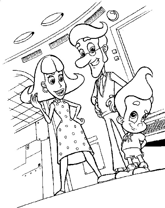 Jimmy Neutron 8, kleurplaat van Jimmy Neutron