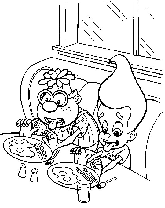 Jimmy Neutron 11, kleurplaat van Jimmy Neutron