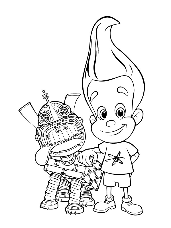 Jimmy Neutron 14, kleurplaat van Jimmy Neutron