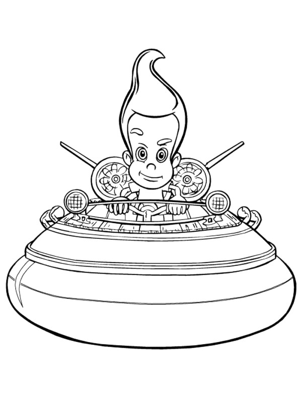 Jimmy Neutron 15, kleurplaat van Jimmy Neutron