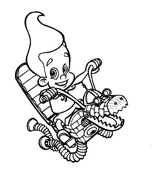 Jimmy Neutron 28, kleurplaat van Jimmy Neutron
