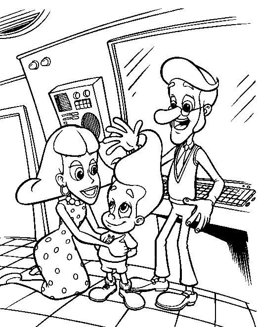 Jimmy Neutron 31, kleurplaat van Jimmy Neutron